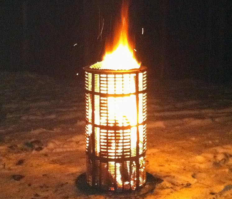 outdoor fireplace burn barrel