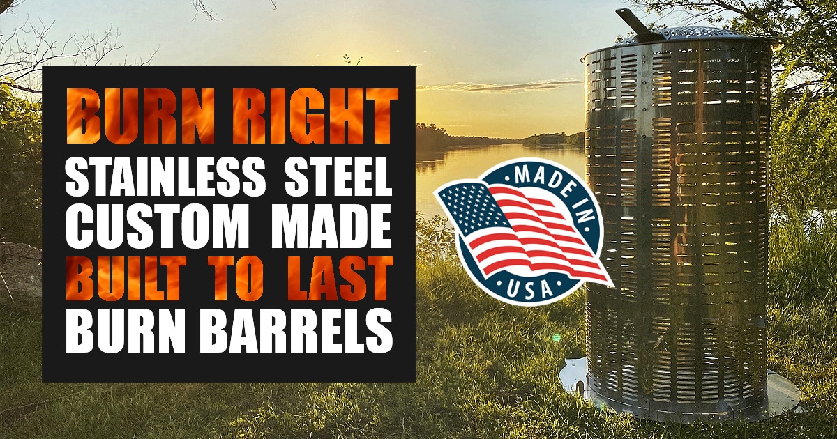 Burn Barrel Incinerator Burn Cage Burn Right® Products